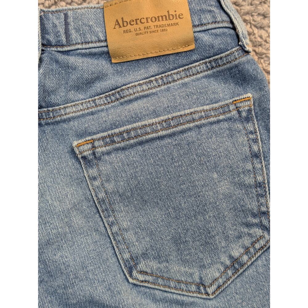 Abercrombie Kids Jean Shorts Size 11/12 Blue Slightly Distressed (0571)